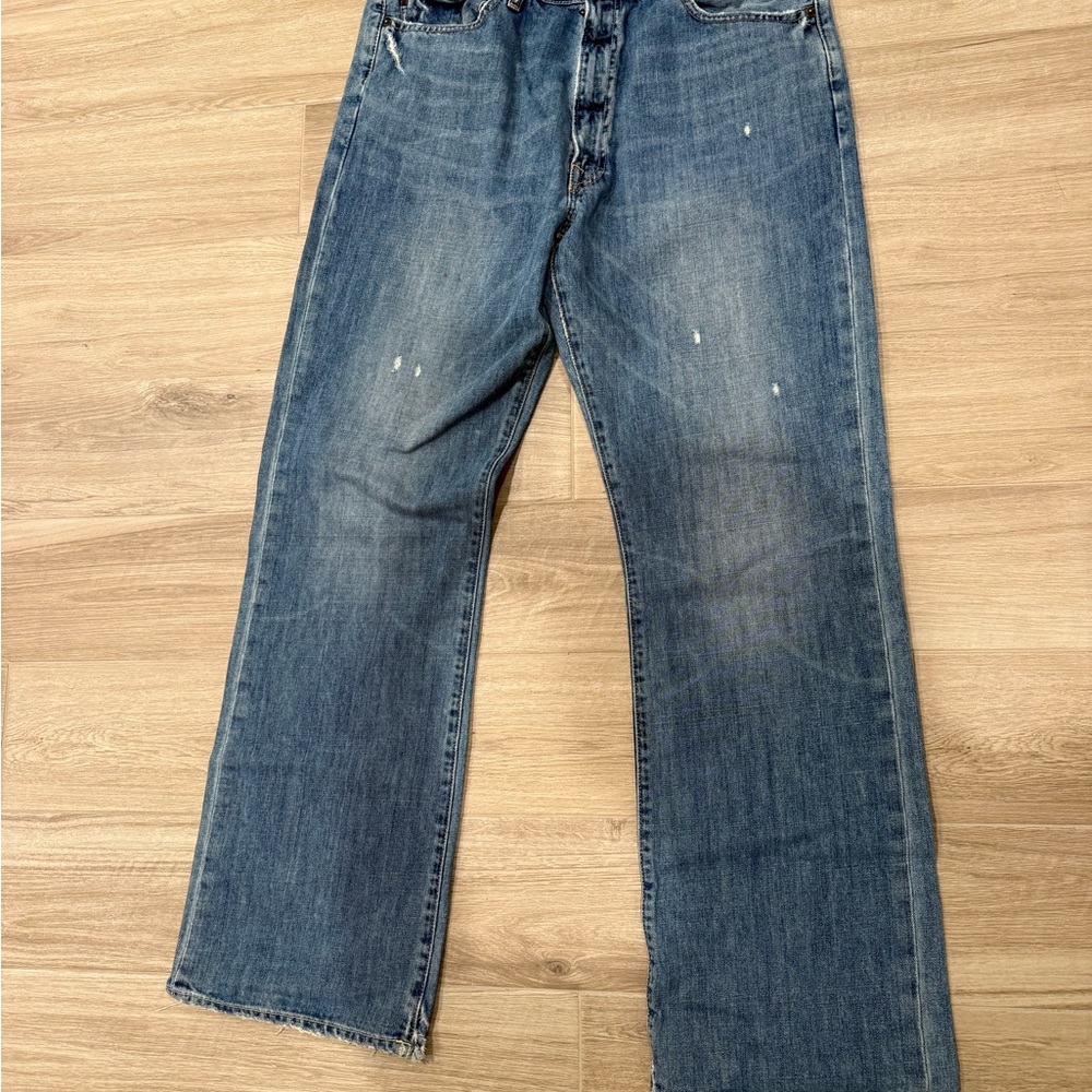 Men’s 34x34 Abercrombie & Fitch Men's Straight Blue Jeans